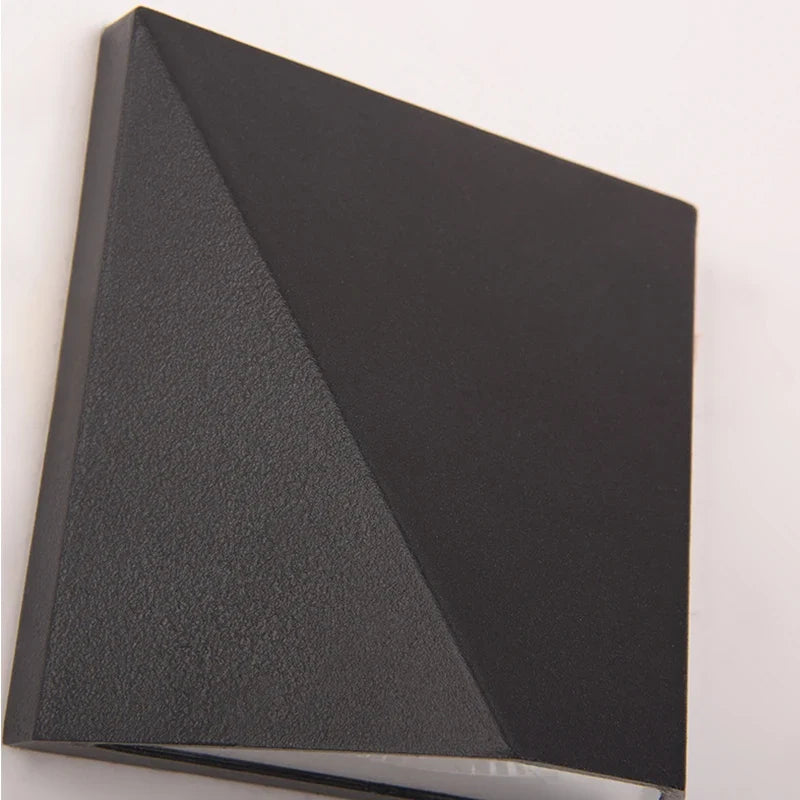 Aplique de Pared LED Exterior Negro de Aluminio 5 W Moderno