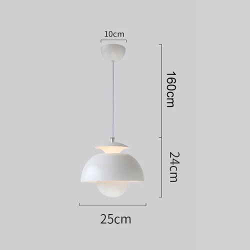 Lámpara Colgante LED Escandinava de Líneas Suaves, 4 Colores