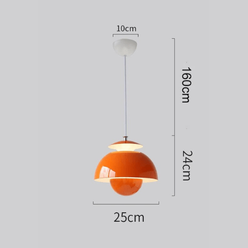 Lámpara Colgante LED Escandinava de Líneas Suaves, 4 Colores