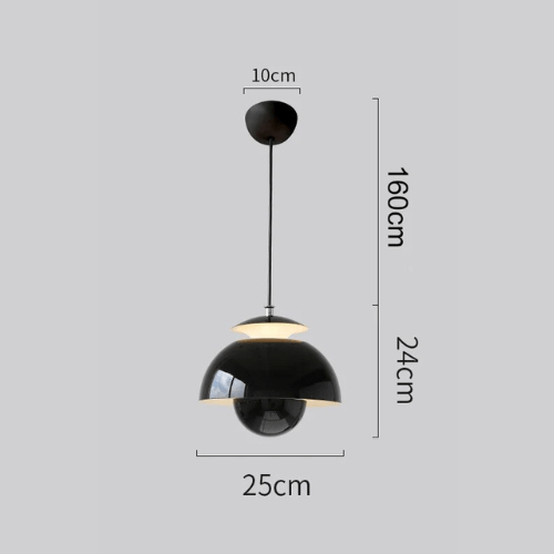 Lámpara Colgante LED Escandinava de Líneas Suaves, 4 Colores