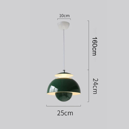 Lámpara Colgante LED Escandinava de Líneas Suaves, 4 Colores