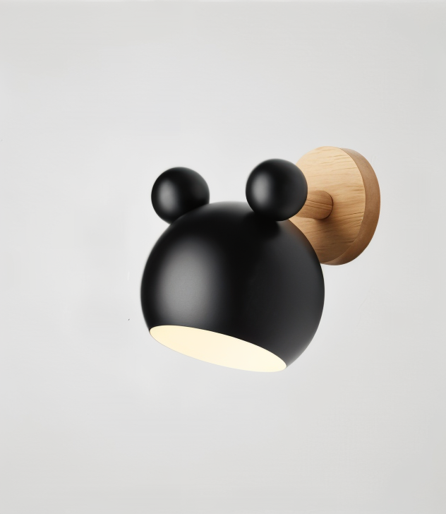 Aplique de Pared FlashMouse LED con Forma de Ratón Divertido