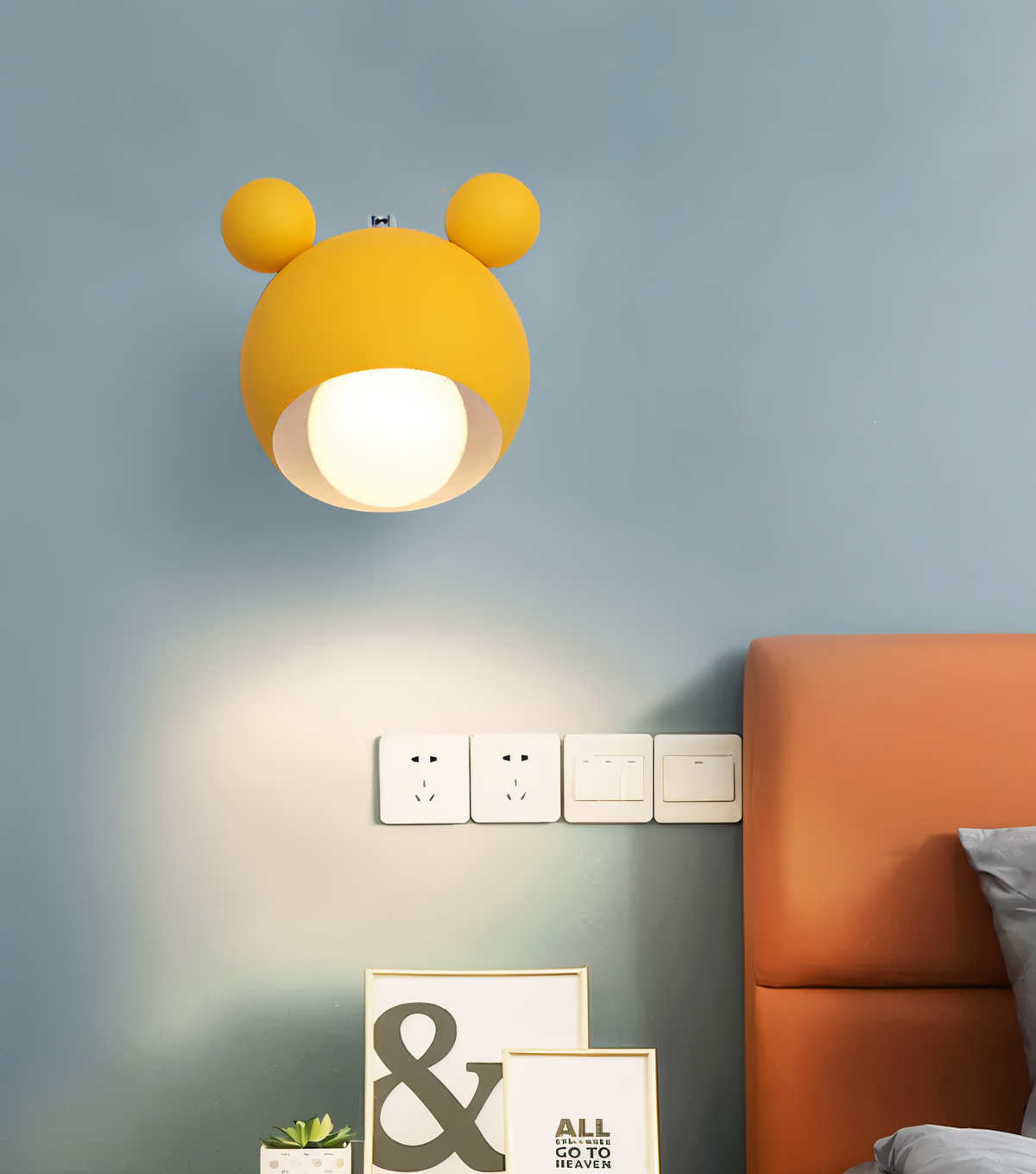 Aplique de Pared FlashMouse LED con Forma de Ratón Divertido