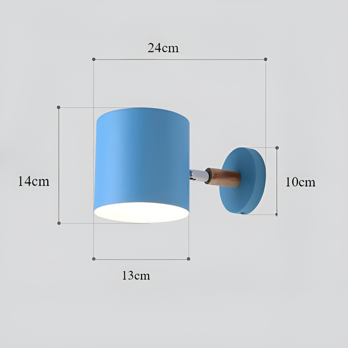 Aplique de Pared Ajustable NordicGlow Escandinavo Pastel