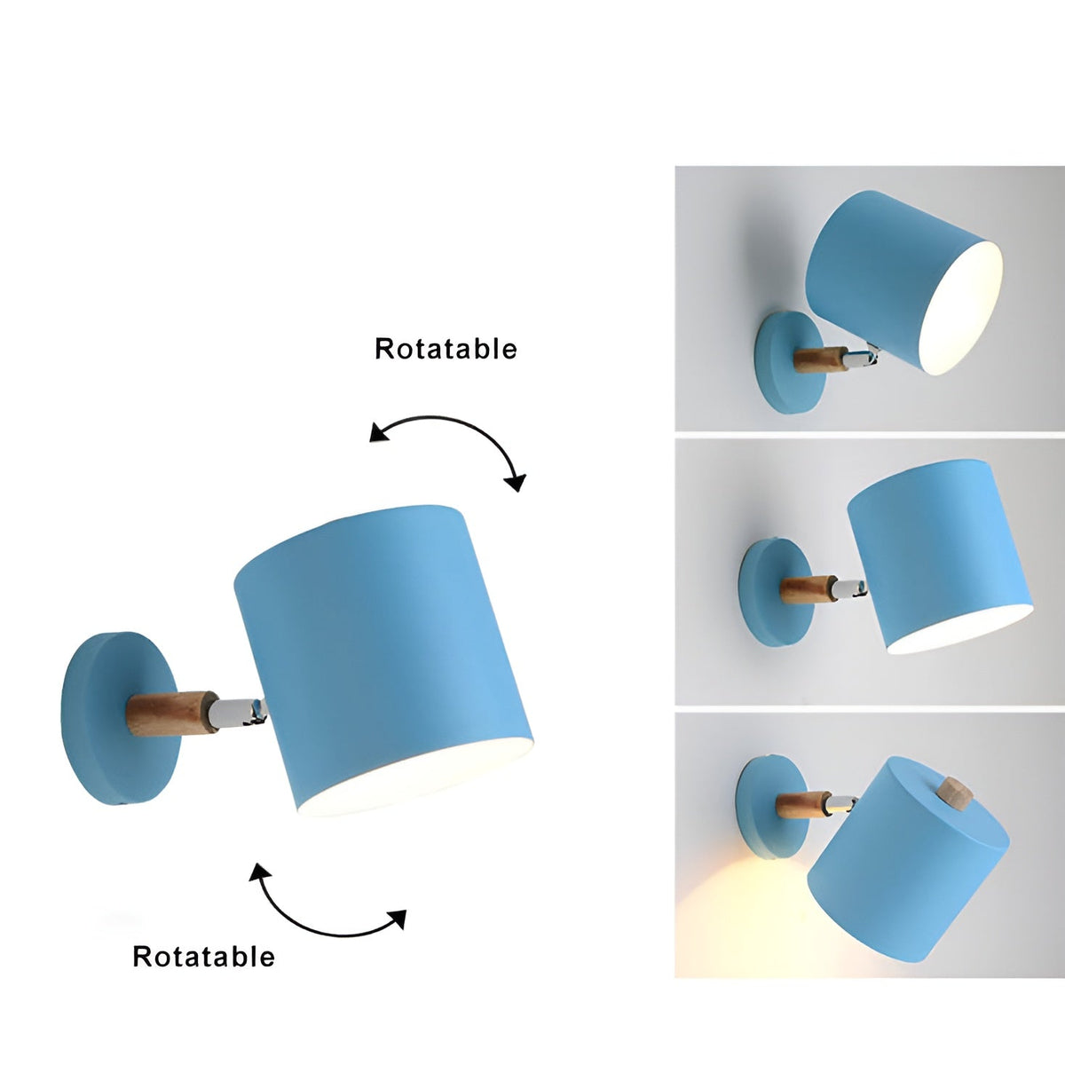 Aplique de Pared Ajustable NordicGlow Escandinavo Pastel