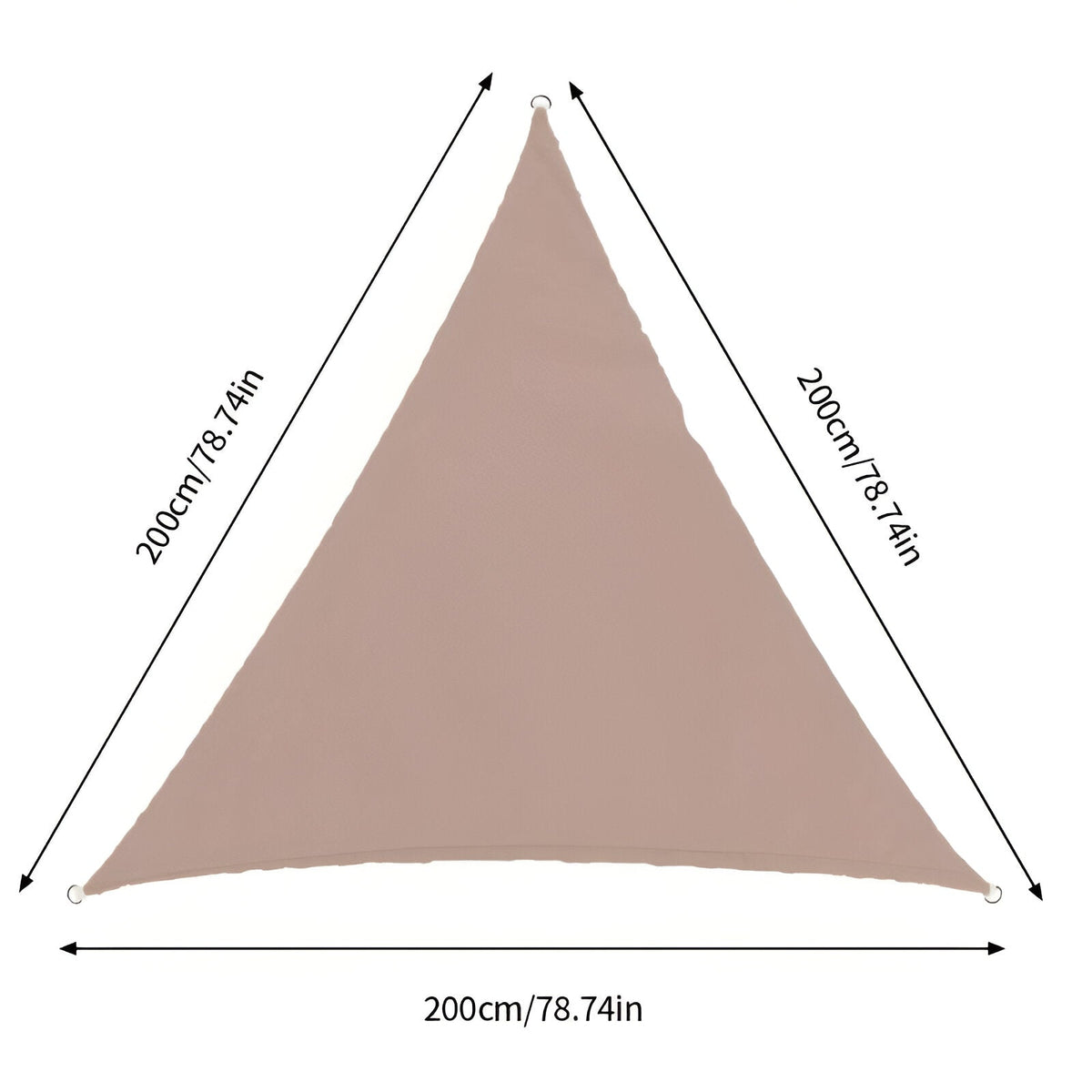 Vela de Sombra Triangular TriBlocker Impermeable Anti UV