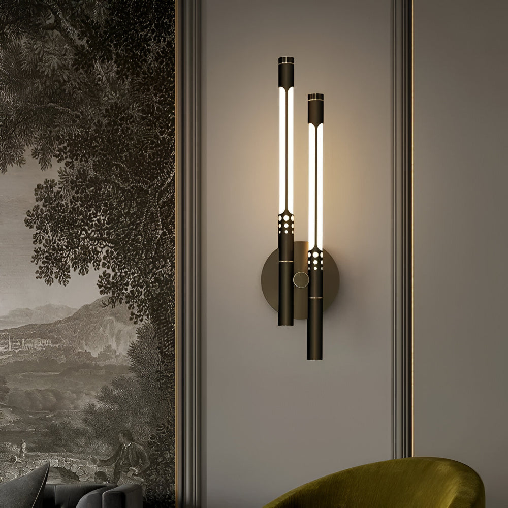 Aplique de Pared LED Moderno de Metal y Acrílico 1 o 2 Luces