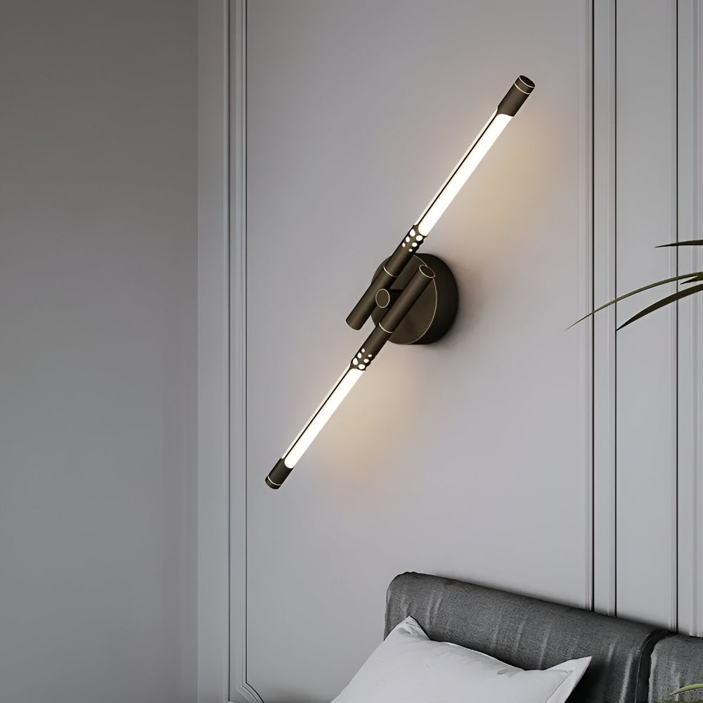 Aplique de Pared LED Moderno de Metal y Acrílico 1 o 2 Luces