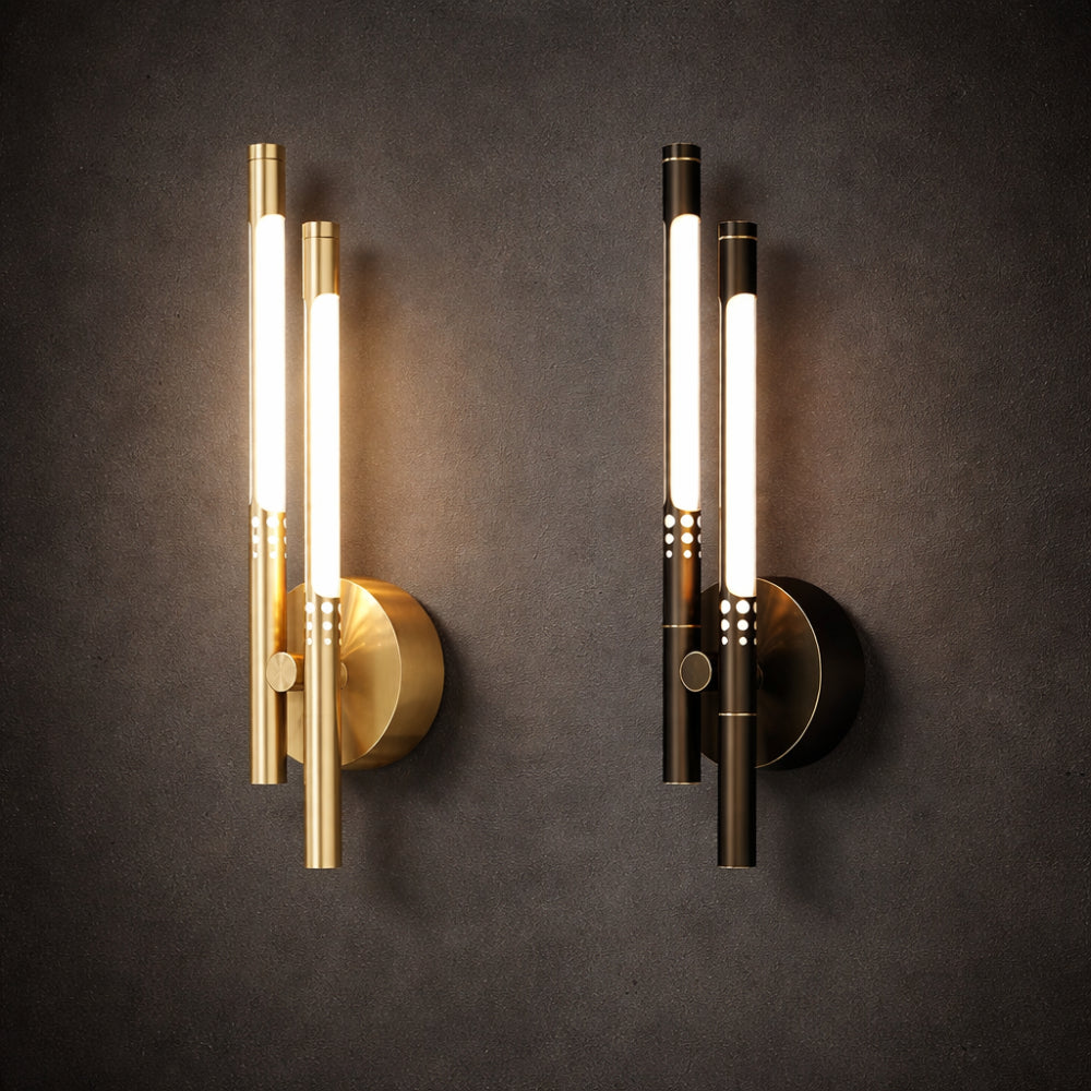 Aplique de Pared LED Moderno de Metal y Acrílico 1 o 2 Luces
