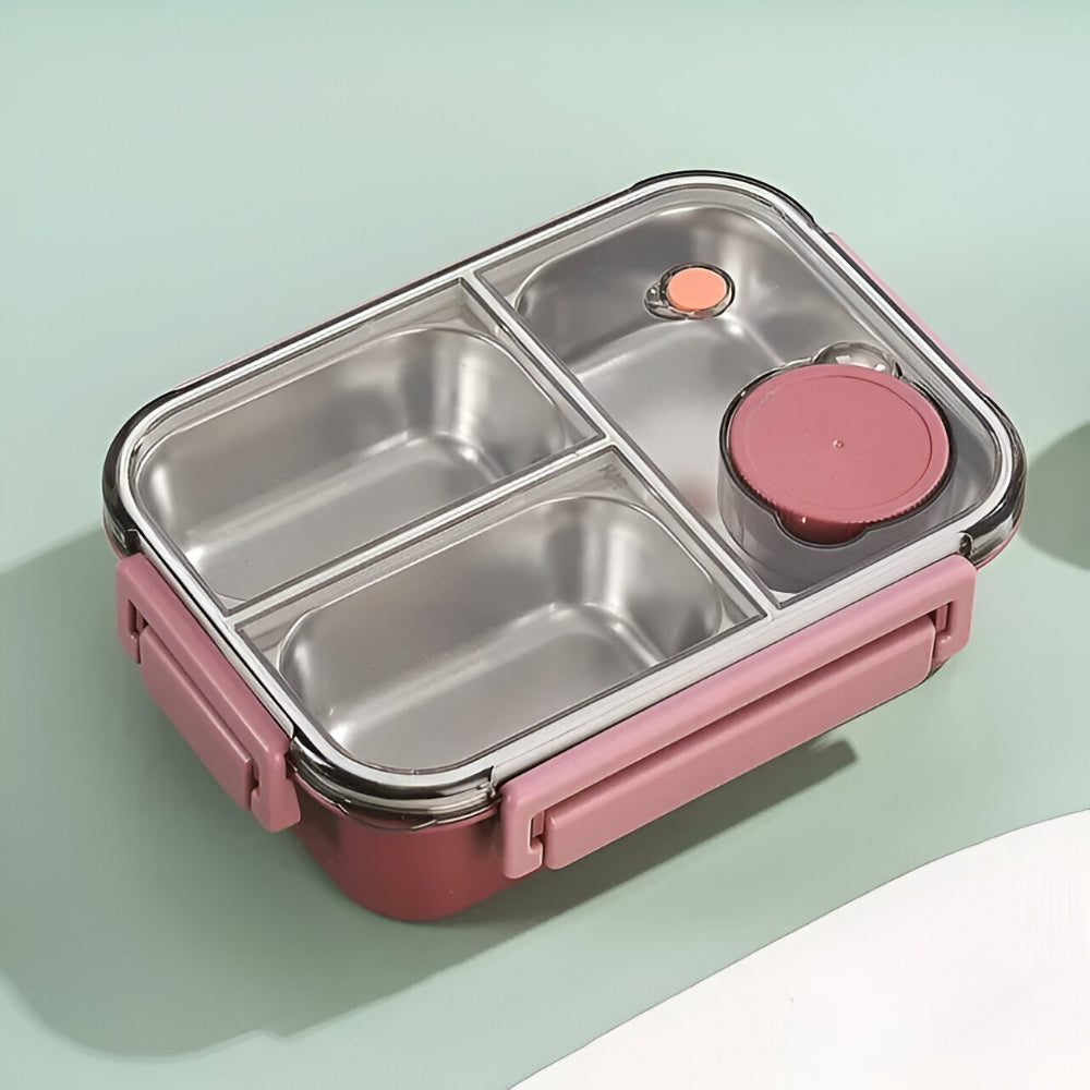 Fiambrera Térmica de Acero Inoxidable Hermética 2 o 3 Huecos