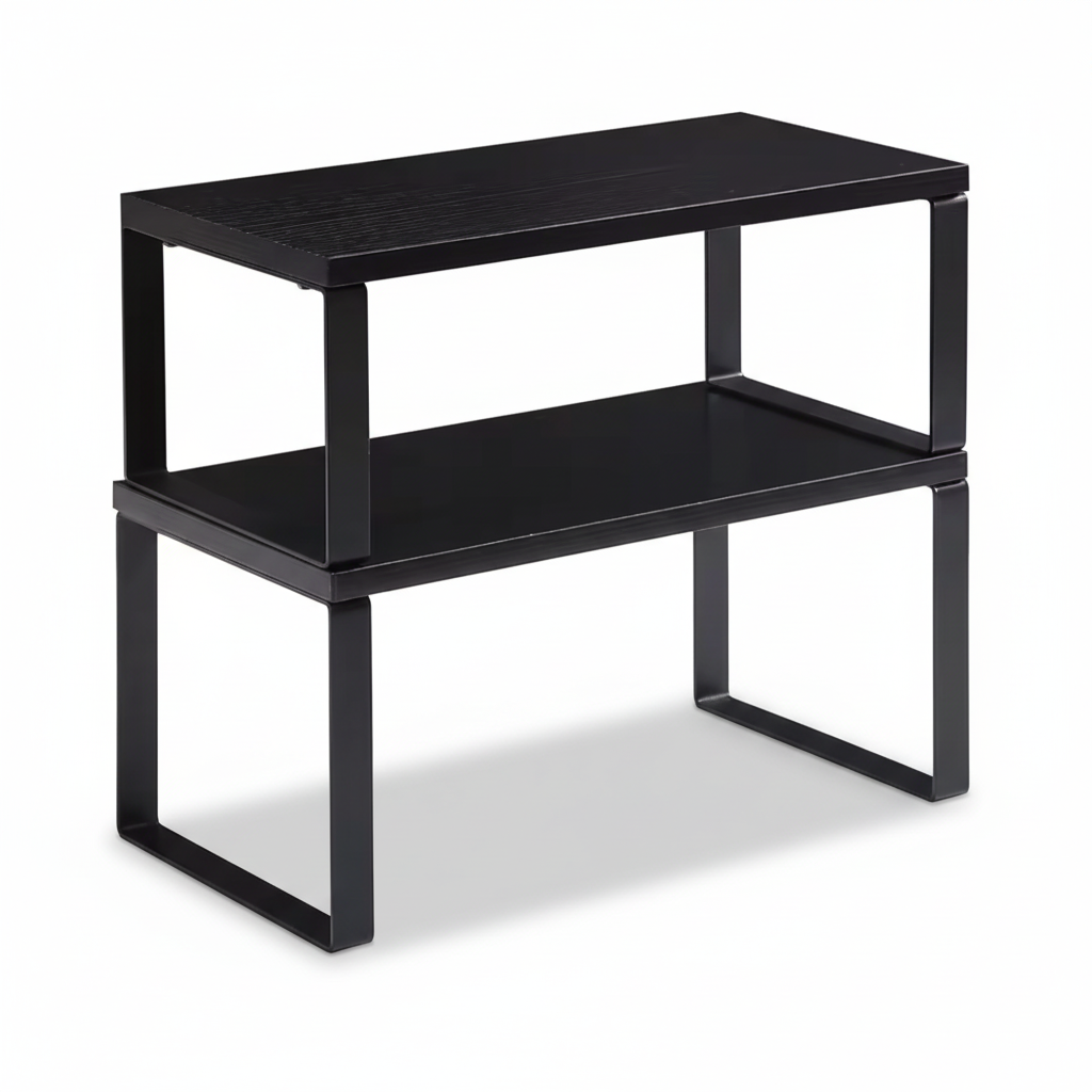 Organizador de Estantes Apilable de Metal para Cocina