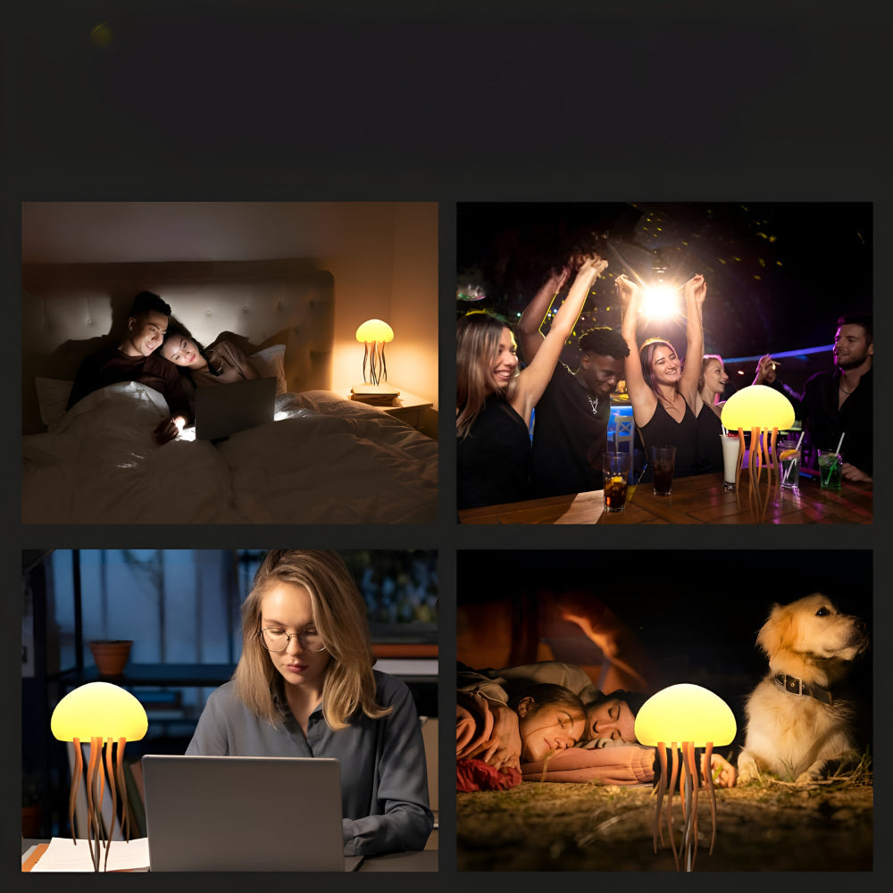 Lámpara LED de Medusa Luz Ambiental Relajante Nocturna
