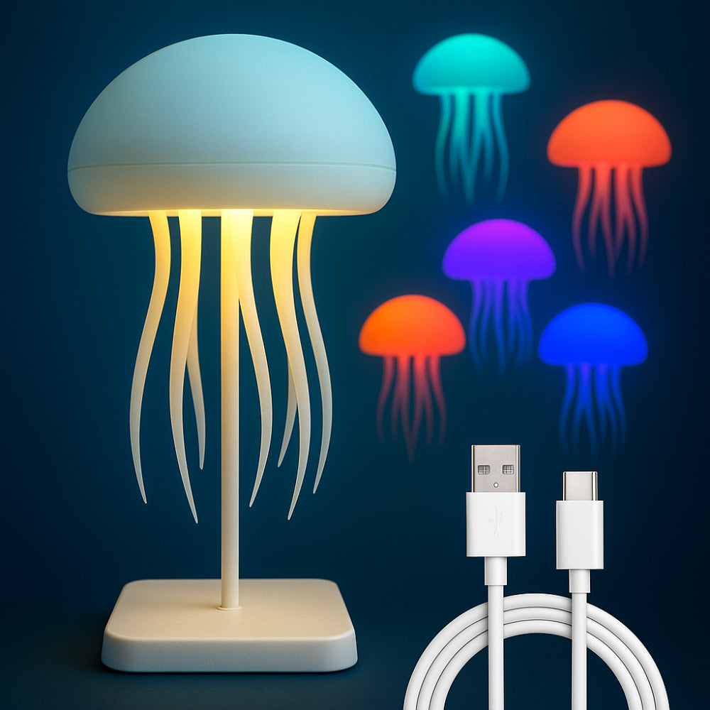 Lámpara LED de Medusa Luz Ambiental Relajante Nocturna