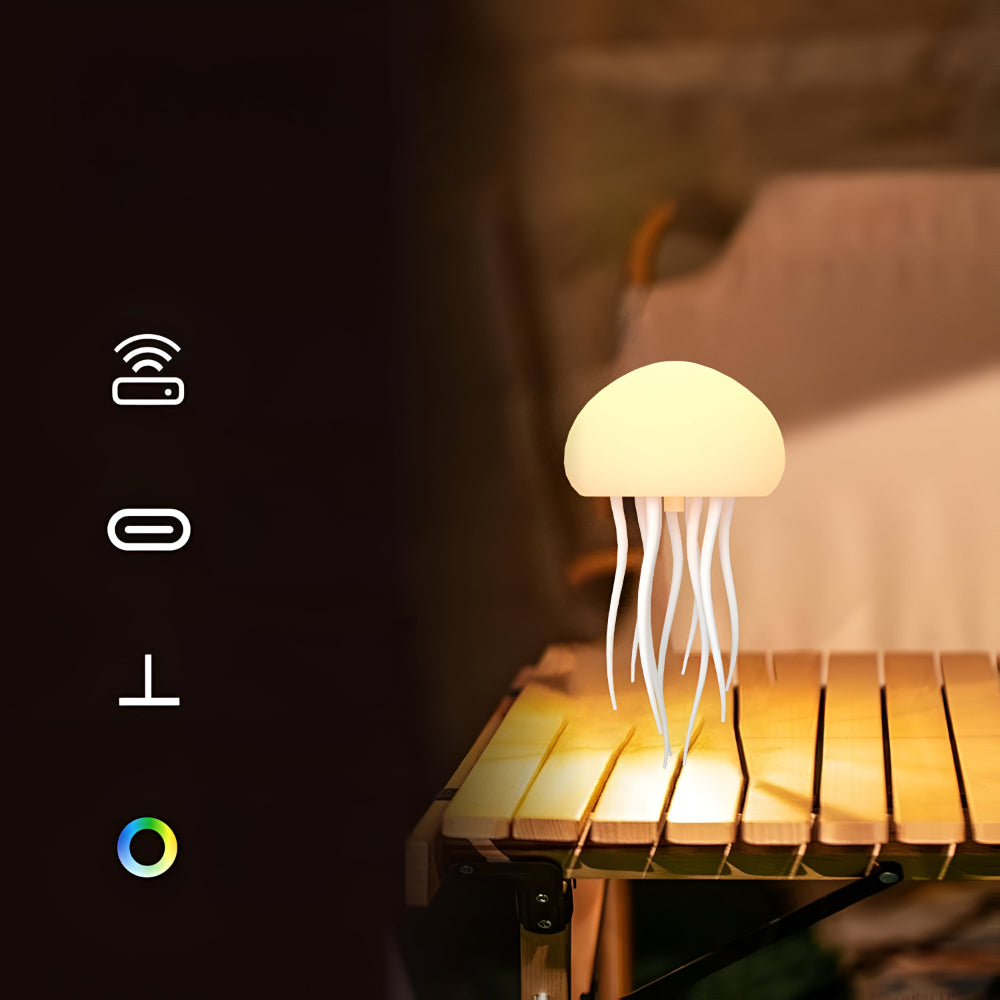 Lámpara LED de Medusa Luz Ambiental Relajante Nocturna