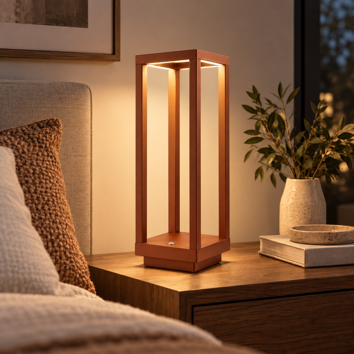 Lámpara de Mesa LED de Exterior Portátil Recargable y Táctil