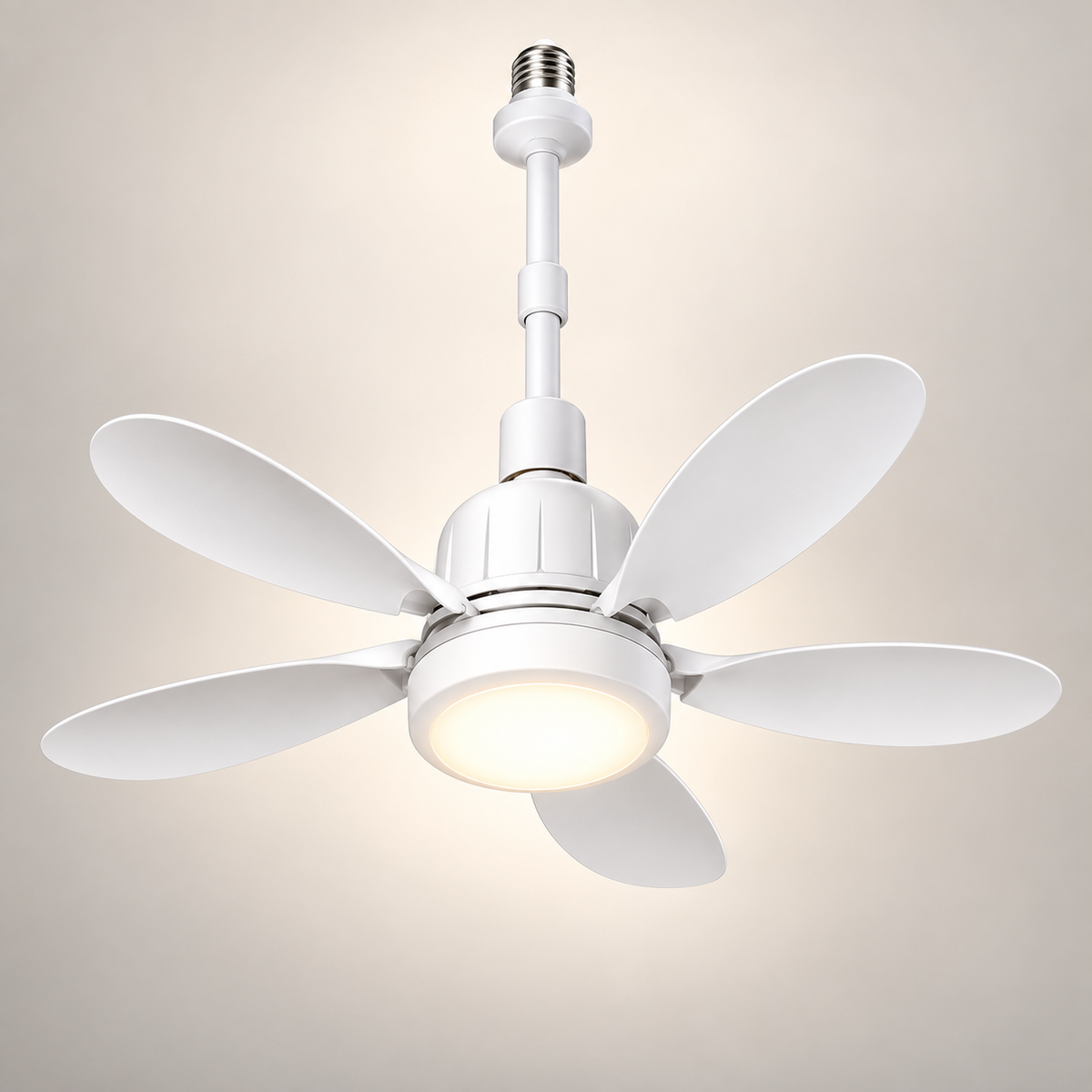 Ventilador de Techo para Portalámparas con Luz y Mando