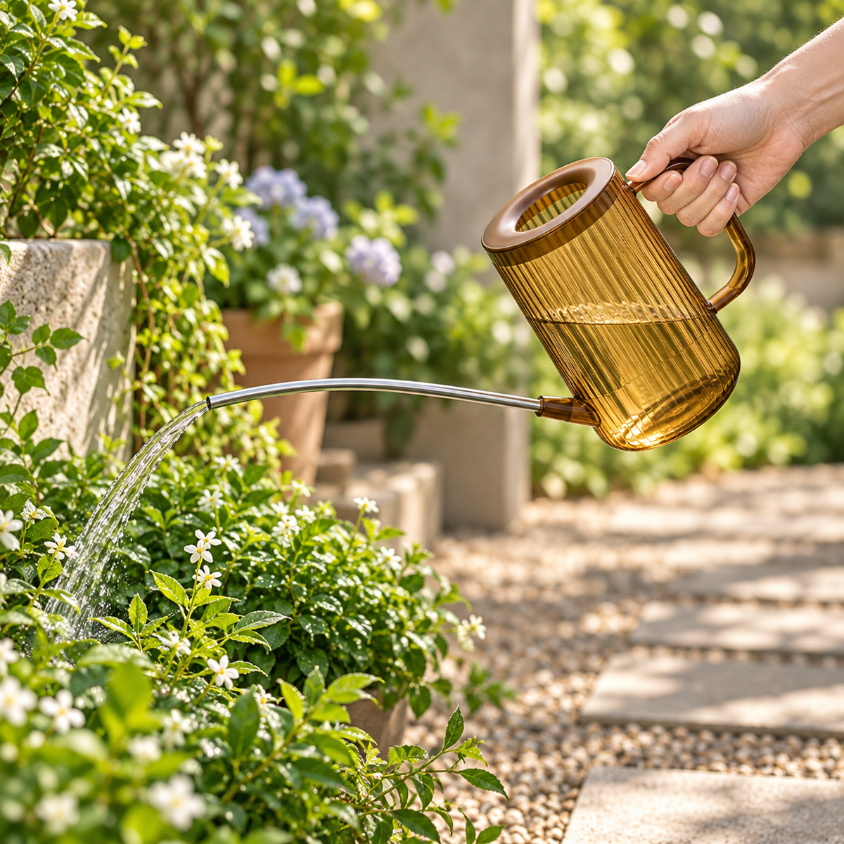Regadera de Caño Largo Ergonómica para Plantas de Interior
