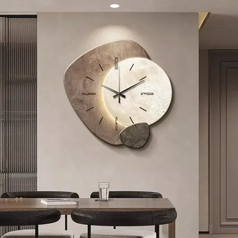 Reloj de Pared LumoClock Grande con Luz LED Silencioso