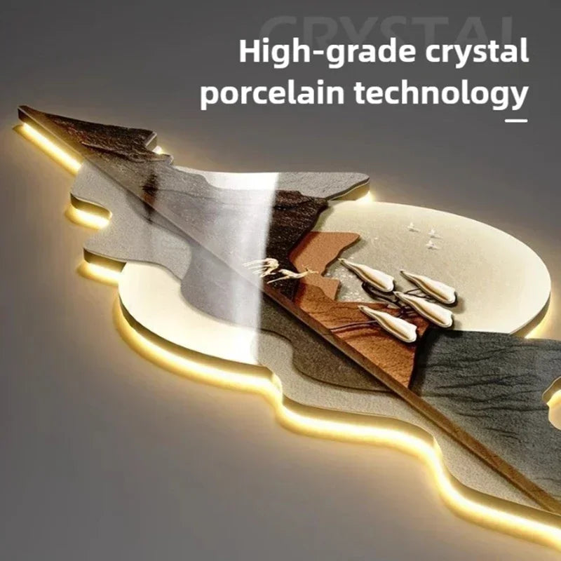 Reloj de Pared LumoClock Grande con Luz LED Silencioso