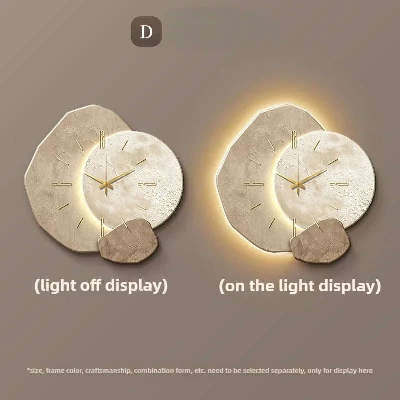 Reloj de Pared LumoClock Grande con Luz LED Silencioso