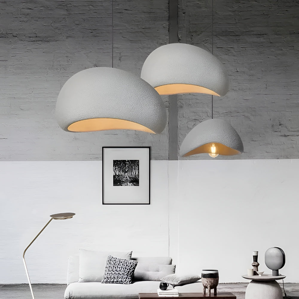 Lámpara Colgante Zenith Glow LED Nórdica Wabi-Sabi Artesanal