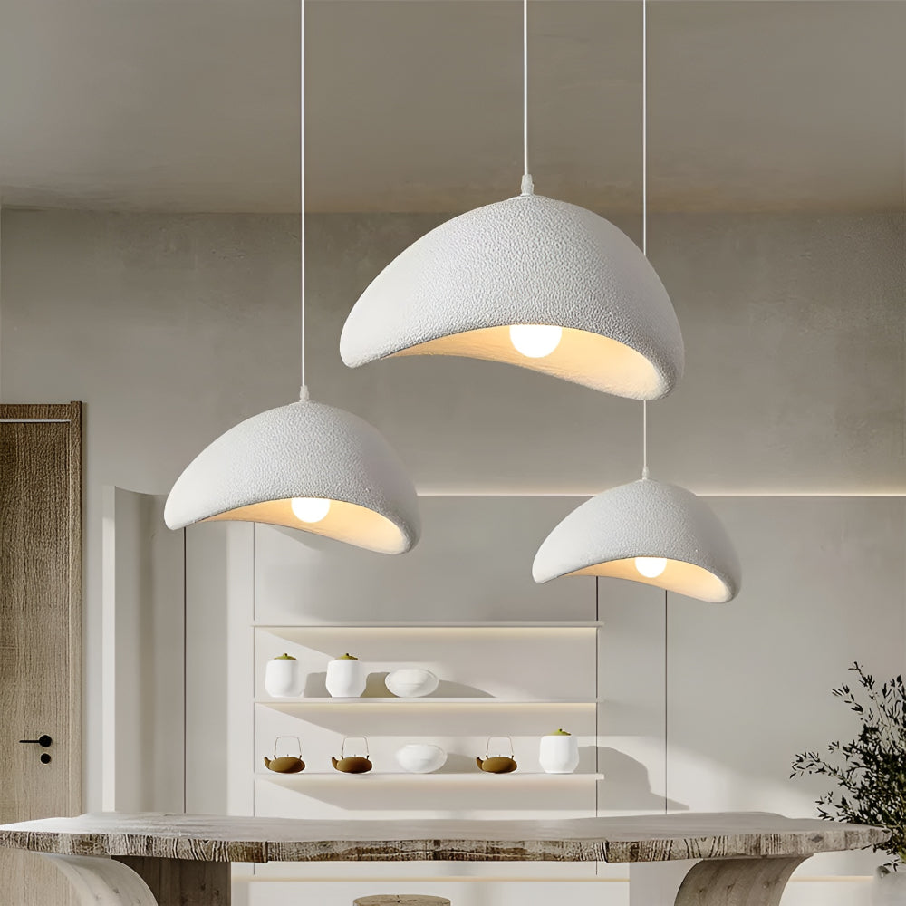 Lámpara Colgante Zenith Glow LED Nórdica Wabi-Sabi Artesanal