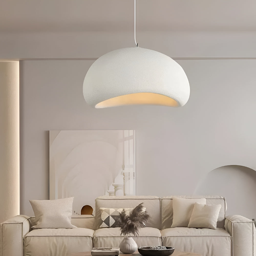Lámpara Colgante Zenith Glow LED Nórdica Wabi-Sabi Artesanal