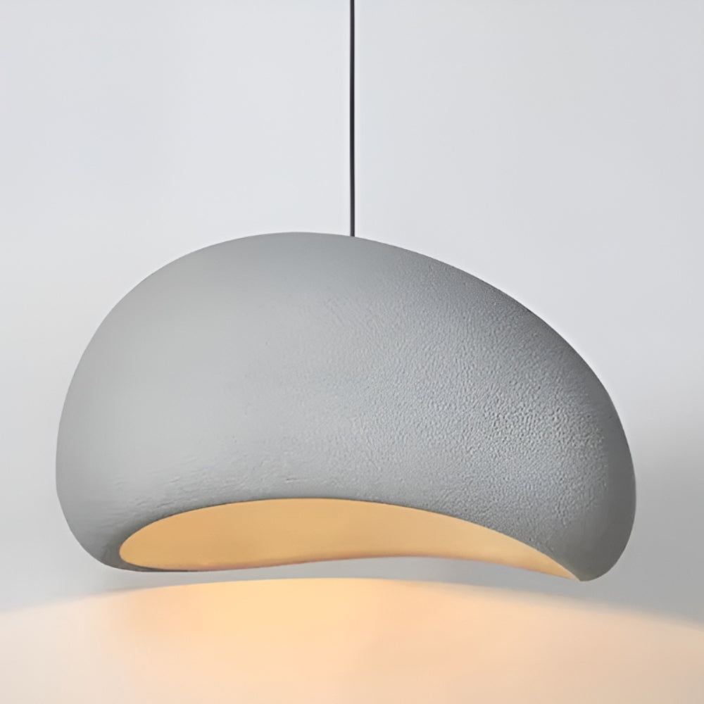 Lámpara Colgante Zenith Glow LED Nórdica Wabi-Sabi Artesanal