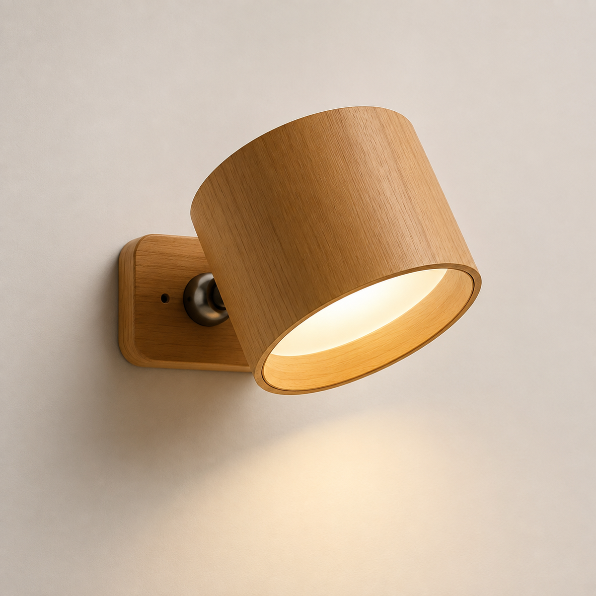 Lámpara de Pared Magnética Recargable Táctil Giratoria 360°