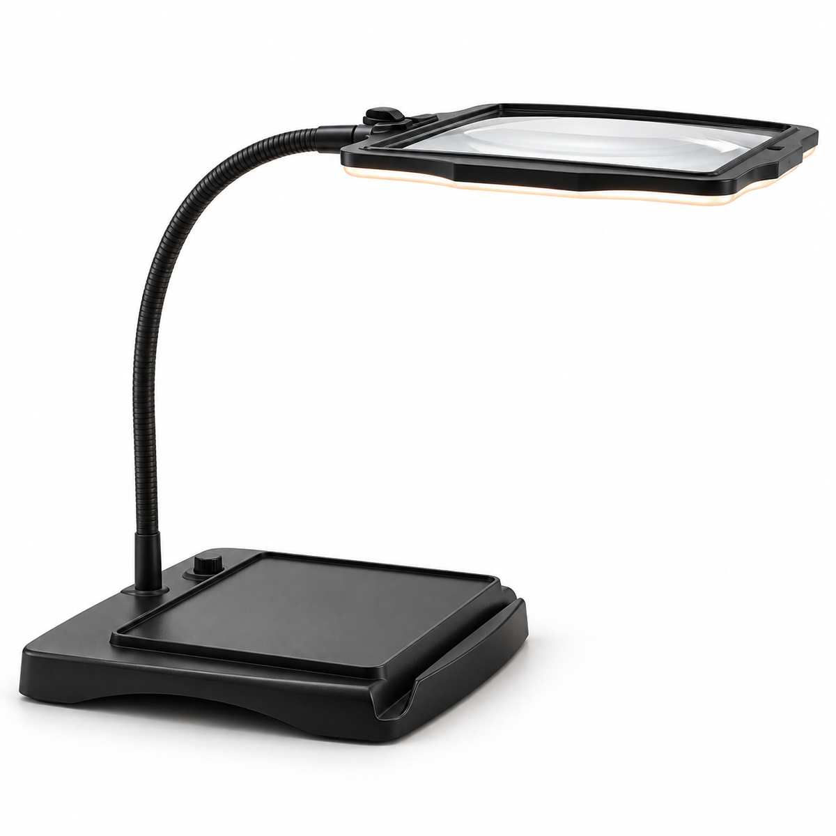 Lámpara de Escritorio LED con Lupa 3X y Brazo Flexible