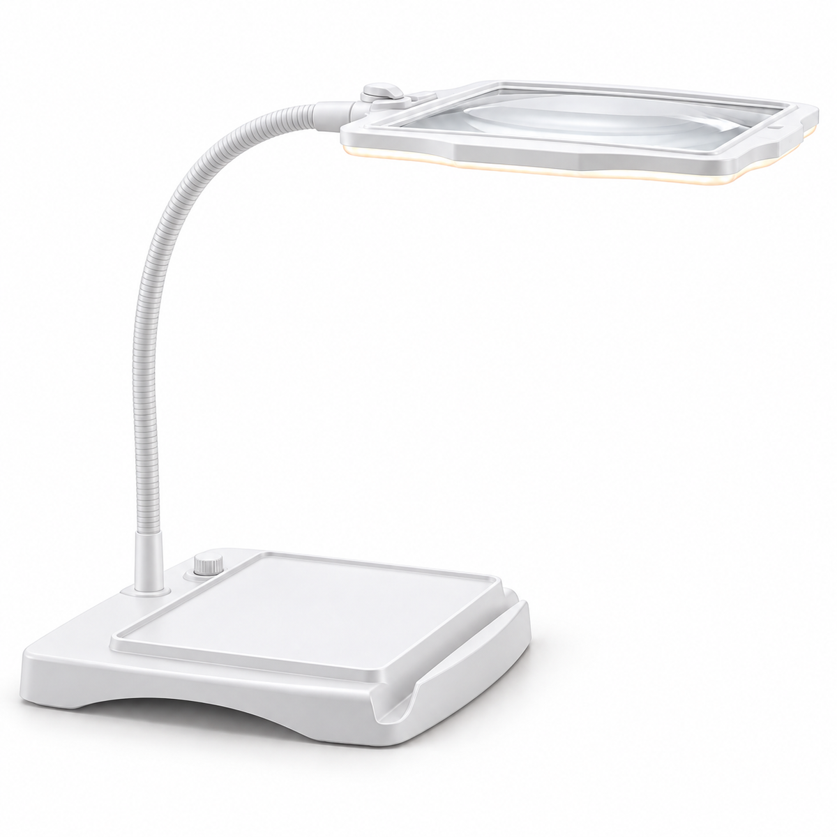Lámpara de Escritorio LED con Lupa 3X y Brazo Flexible