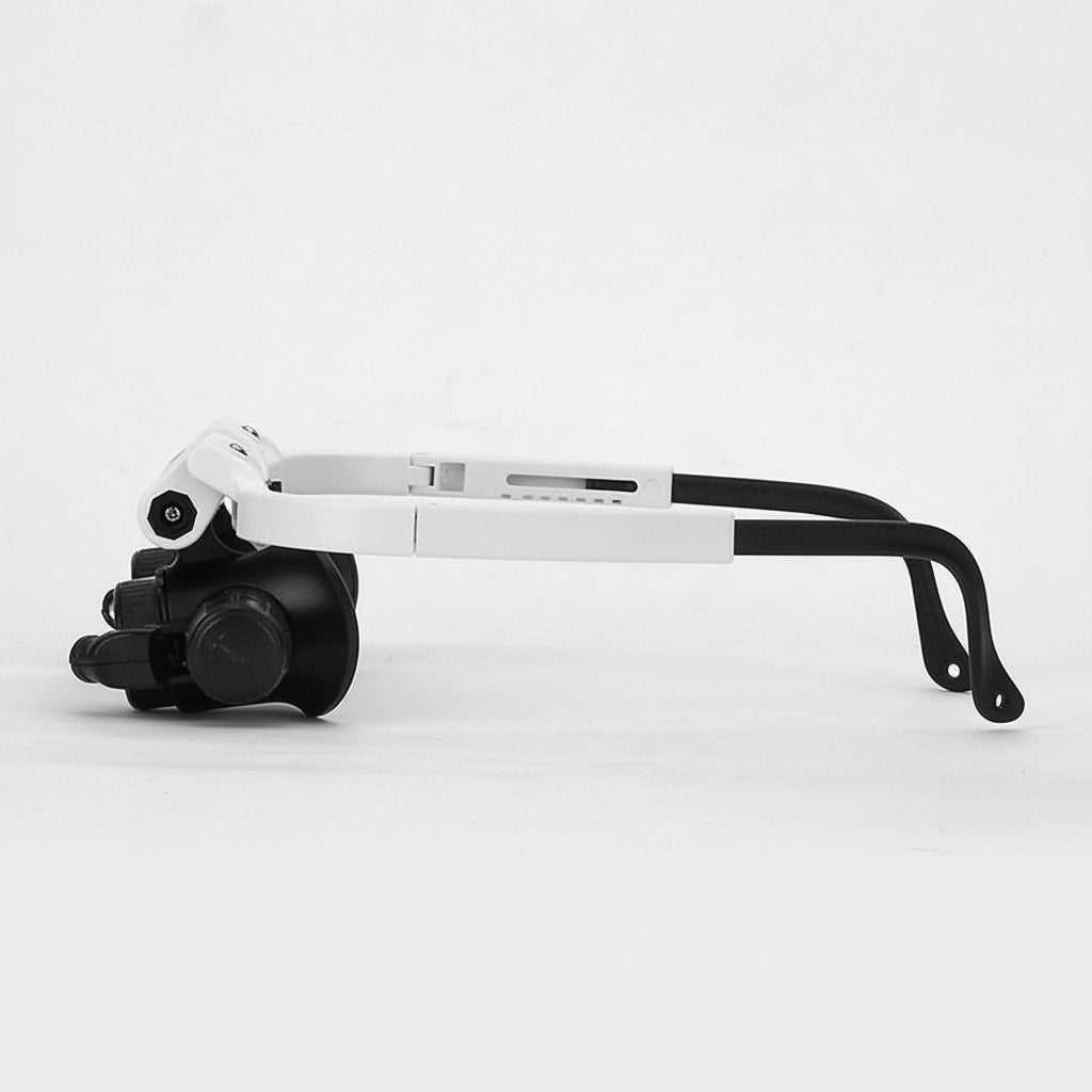 Lupa de Cabeza con Luz LED y Lentes Intercambiables
