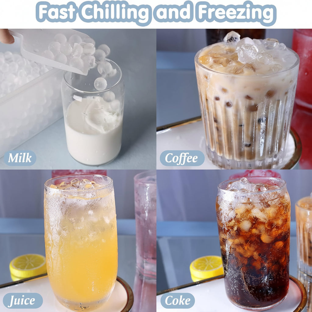 Molde de Silicona para Mini Bolas de Hielo para Botellas