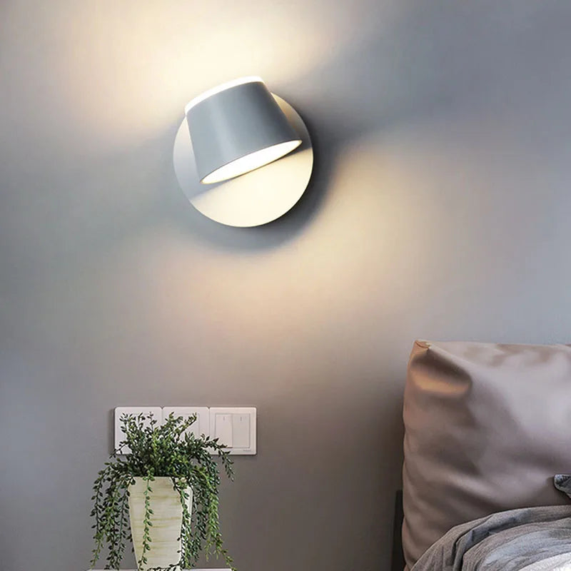 Aplique de Pared LED Giratorio BrightGlow Ajustable Moderno