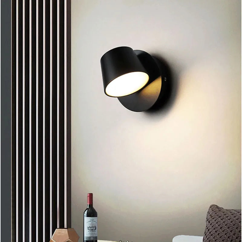 Aplique de Pared LED Giratorio BrightGlow Ajustable Moderno