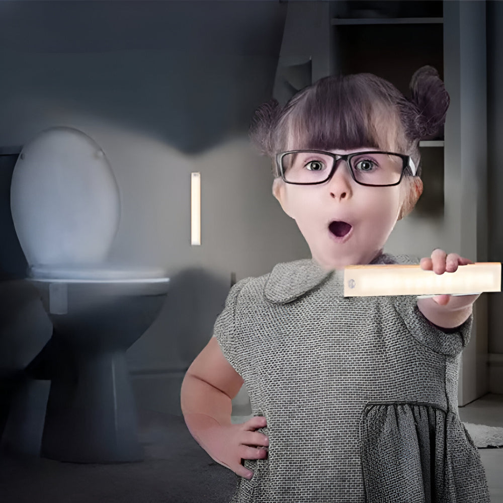 Luz Nocturna de Pared Recargable con Sensor de Movimiento