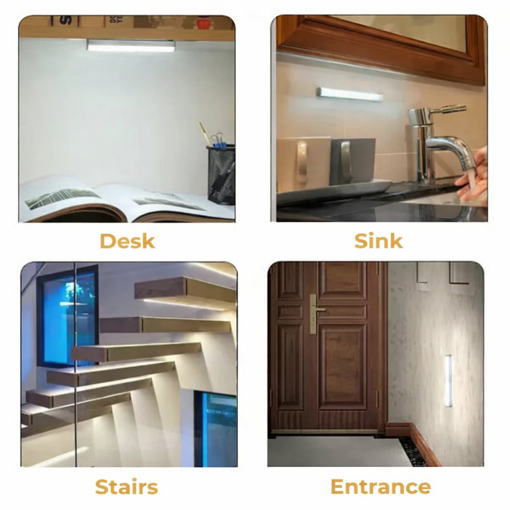 Luz Nocturna de Pared Recargable con Sensor de Movimiento