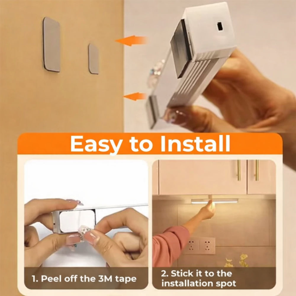 Luz Nocturna de Pared Recargable con Sensor de Movimiento