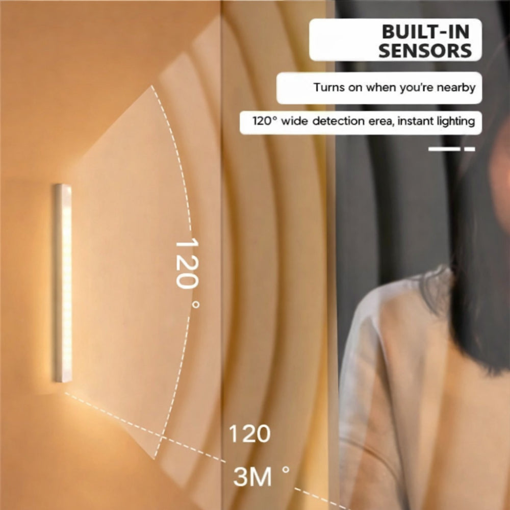 Luz Nocturna de Pared Recargable con Sensor de Movimiento