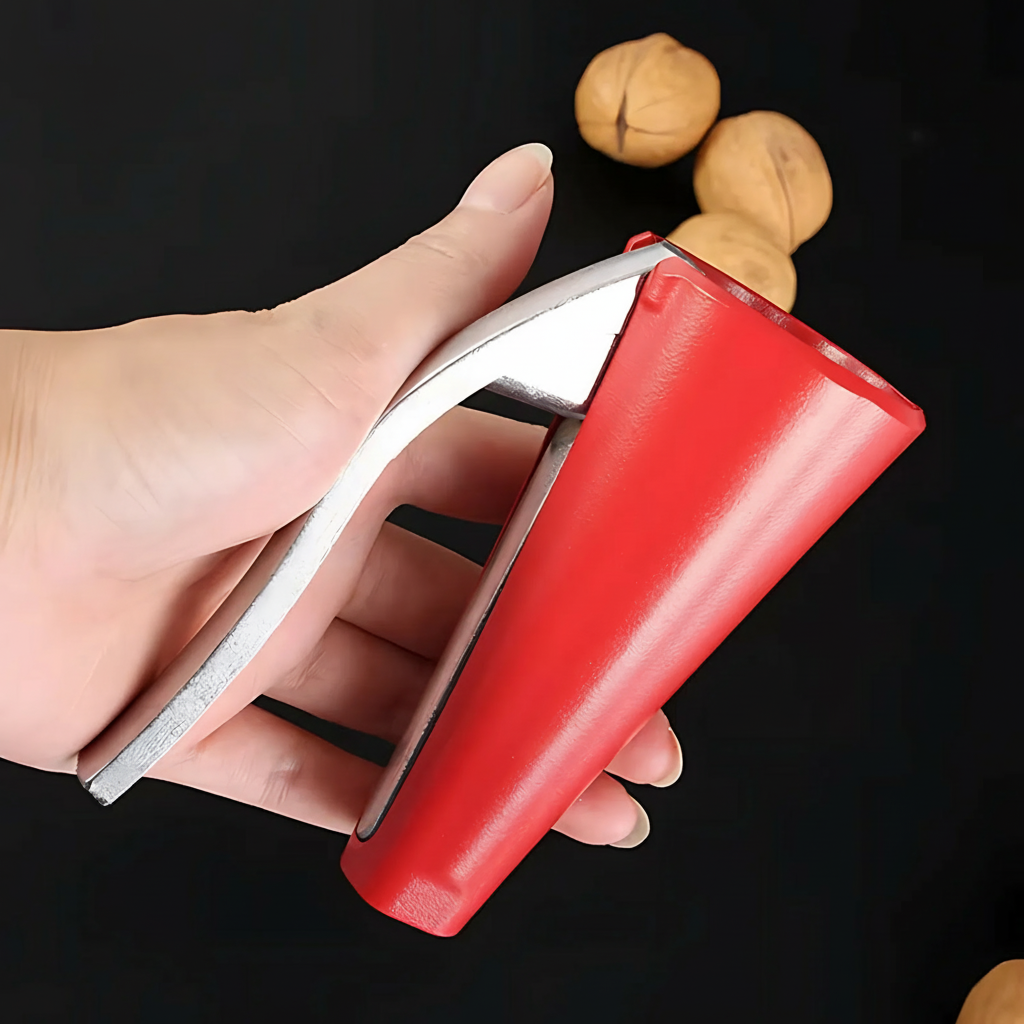 Cascanueces de Palanca de Aluminio Fácil y Seguro Nueces