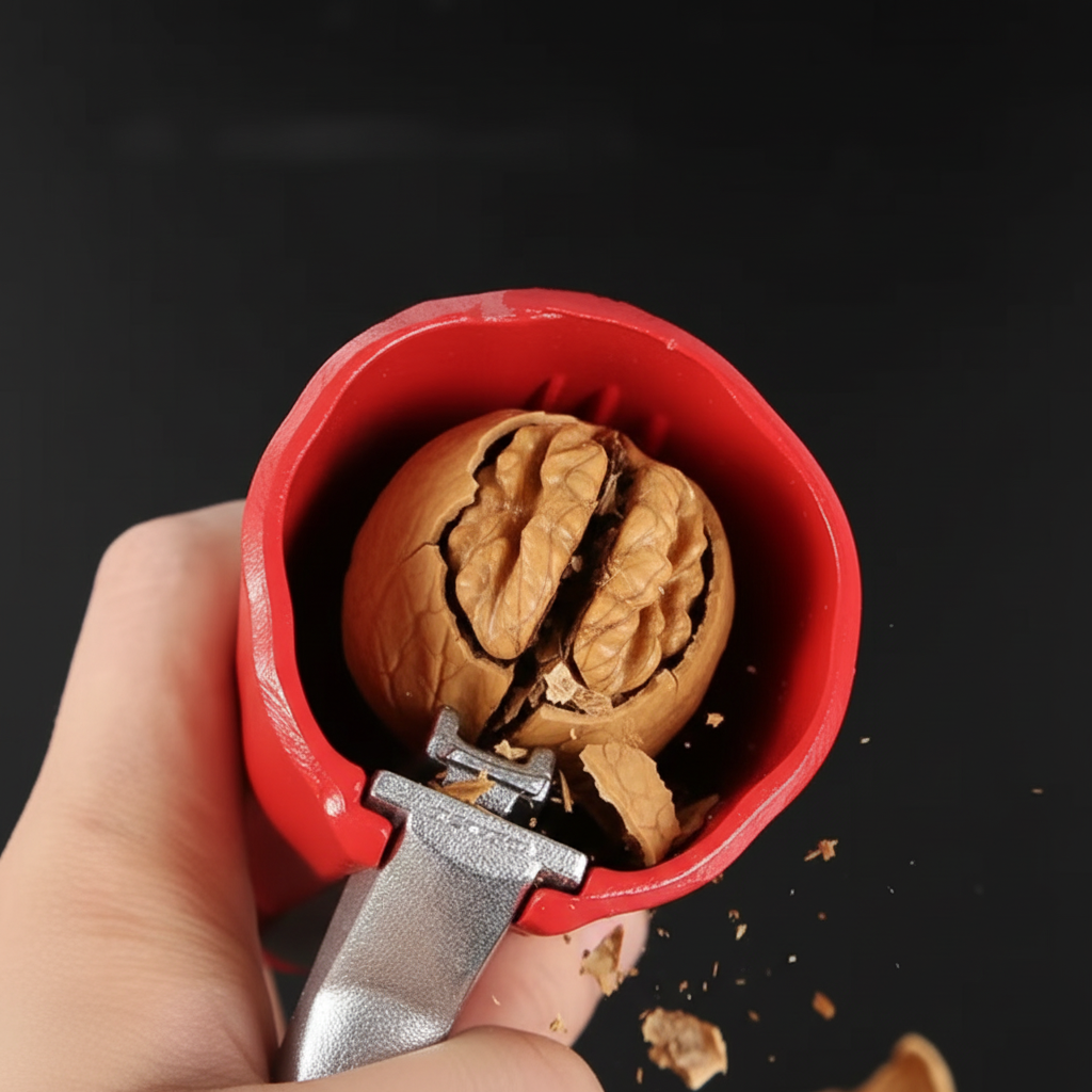 Cascanueces de Palanca de Aluminio Fácil y Seguro Nueces