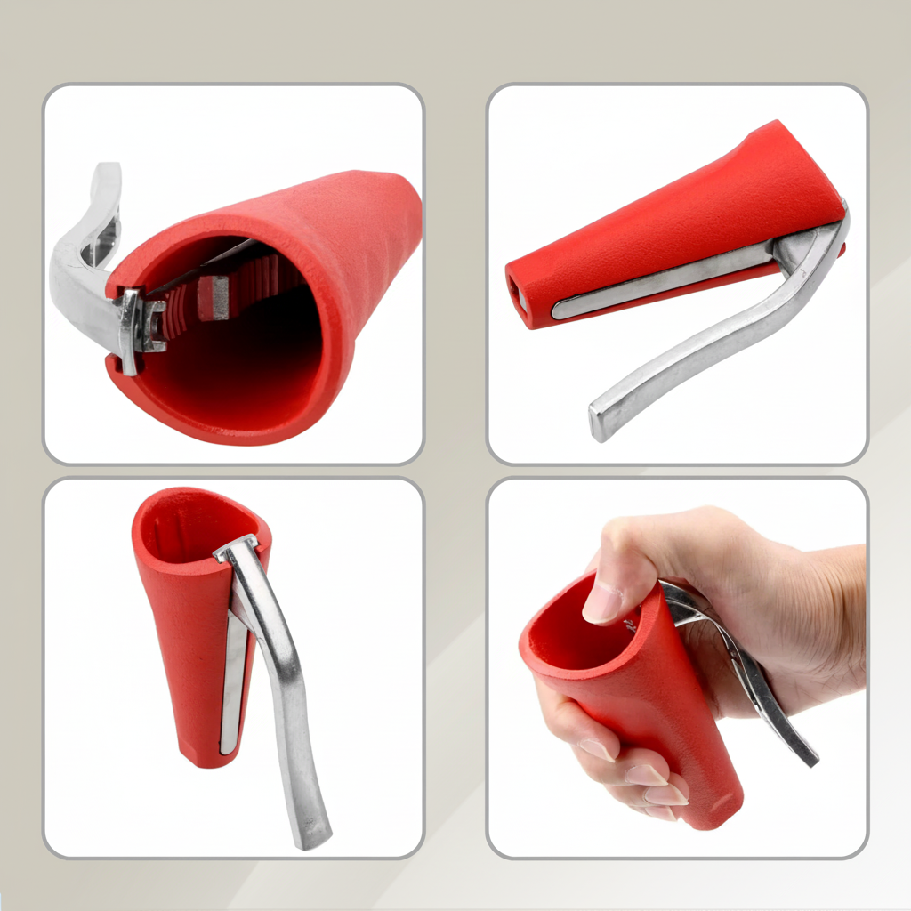 Cascanueces de Palanca de Aluminio Fácil y Seguro Nueces