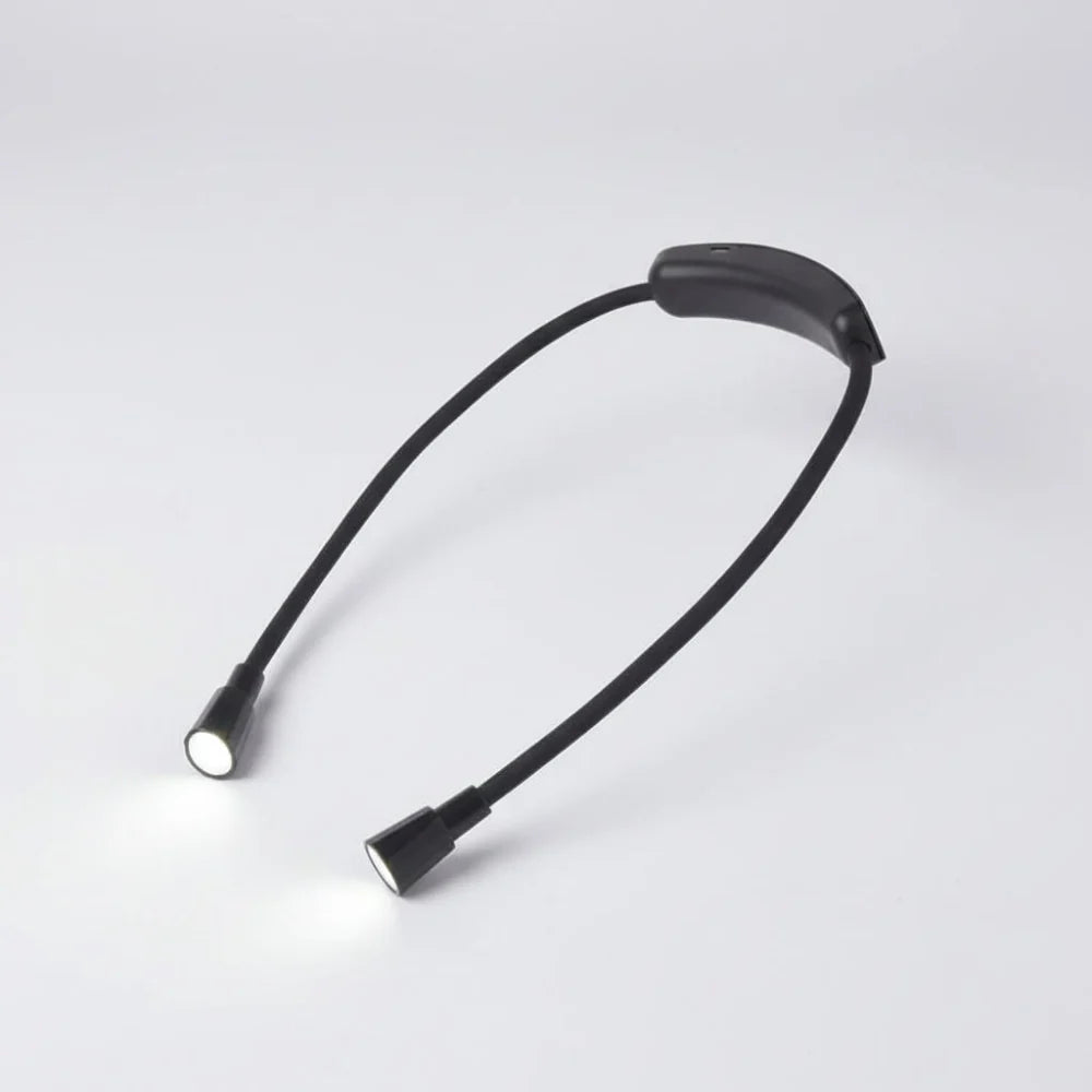 Lámpara de Lectura LED de Cuello Recargable Manos Libres