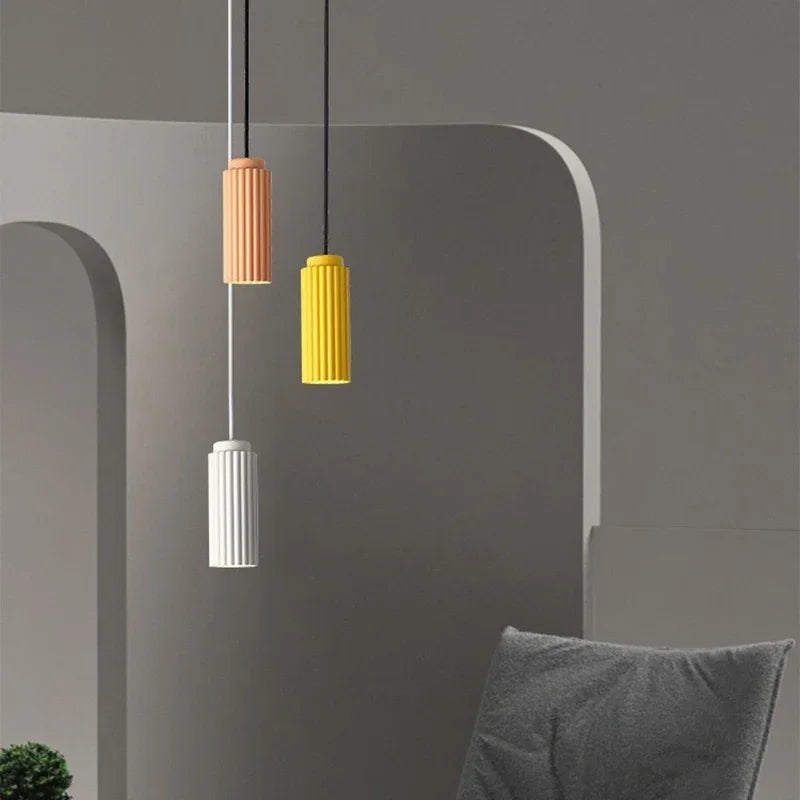 NordicGlow Lámpara Colgante LED Escandinava Vidrio y Metal