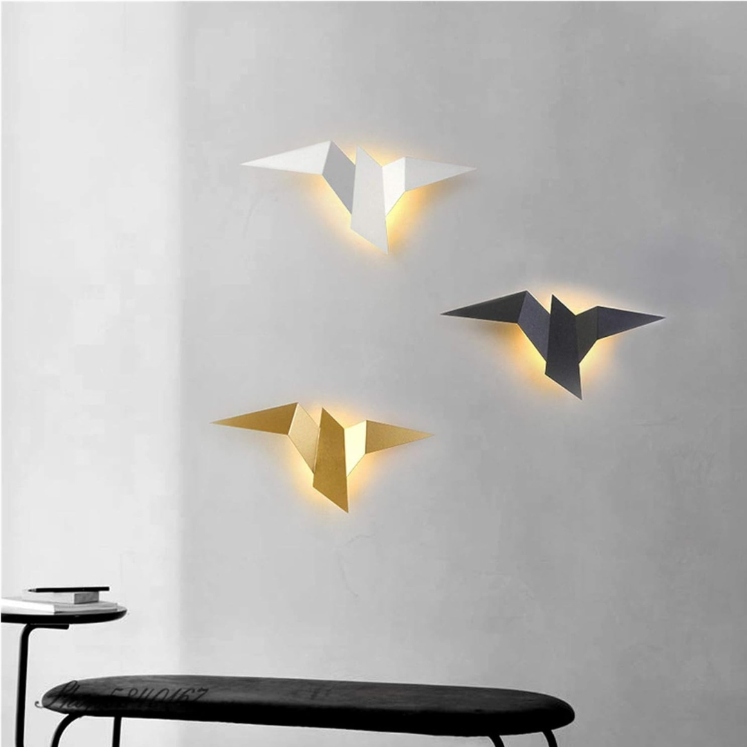 Aplique de Pared LED Origami Escultórico Moderno y Original