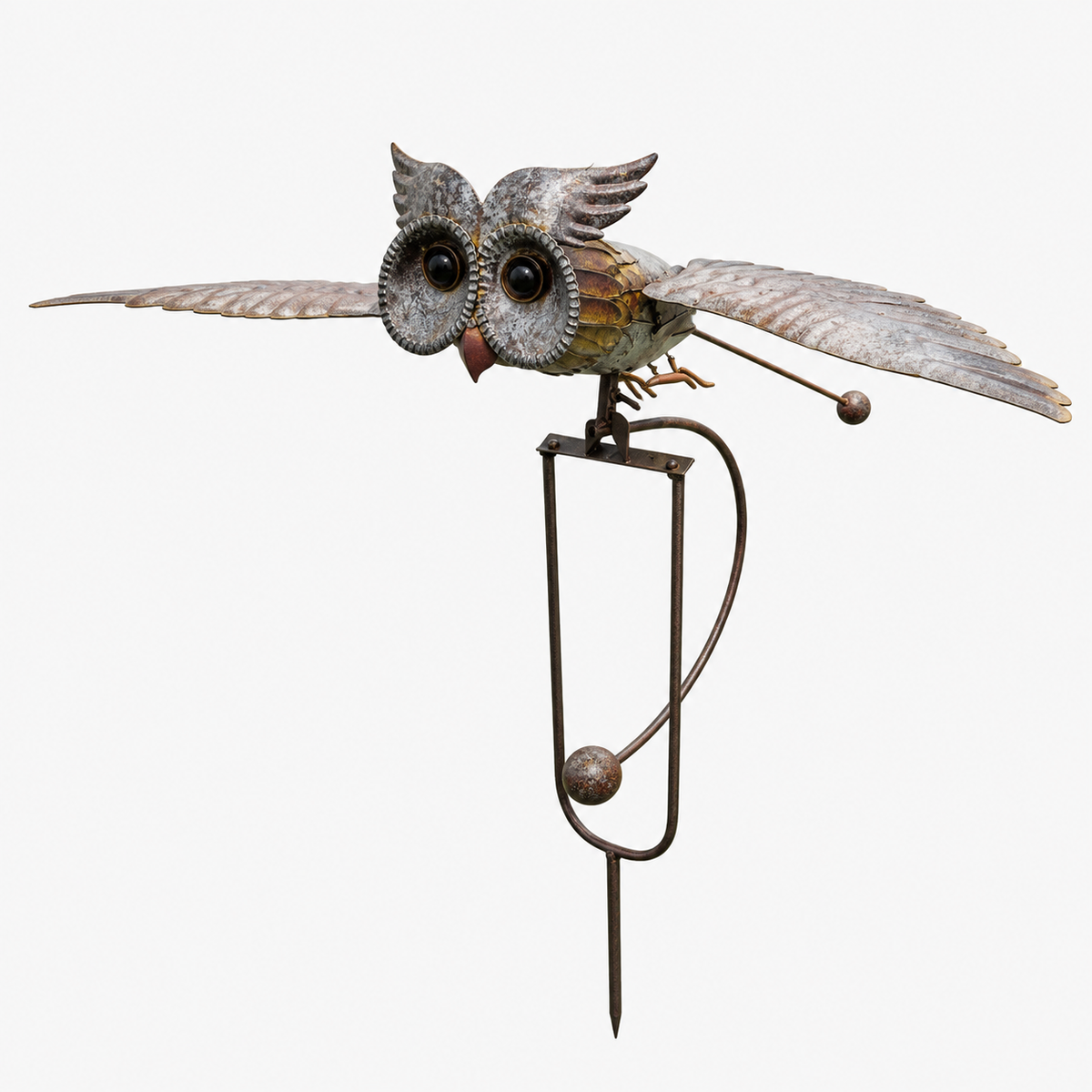 Pájaro de Jardín Decorativo con Alas que se Mueven al Viento