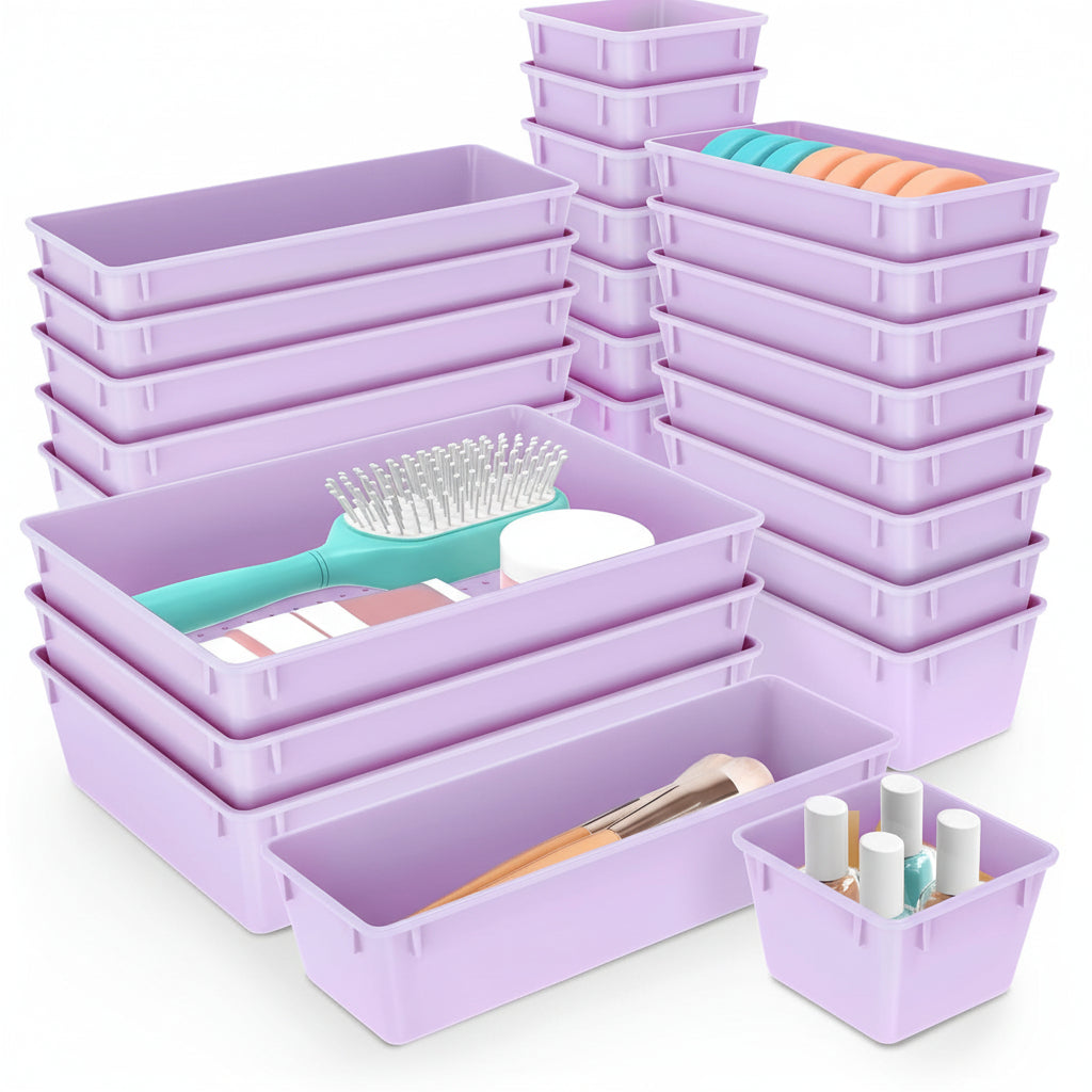 Set de Bandejas Organizadoras para Cajones de Cocina y Baño