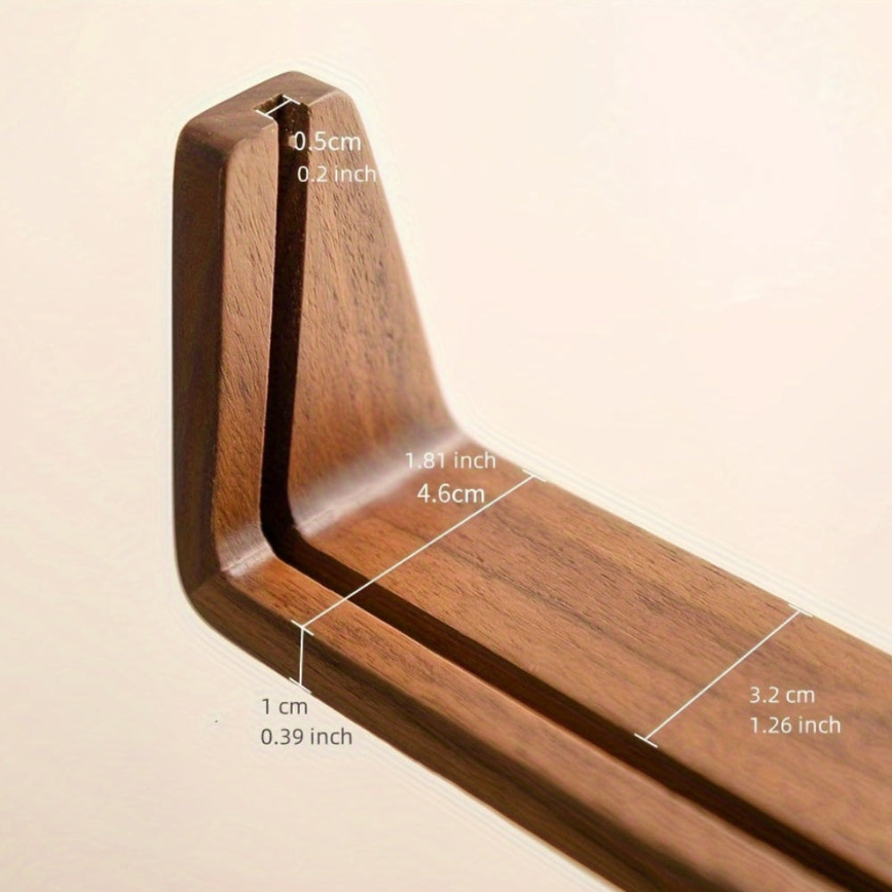 Marco de Fotos de Acrílico con Base de Madera Maciza