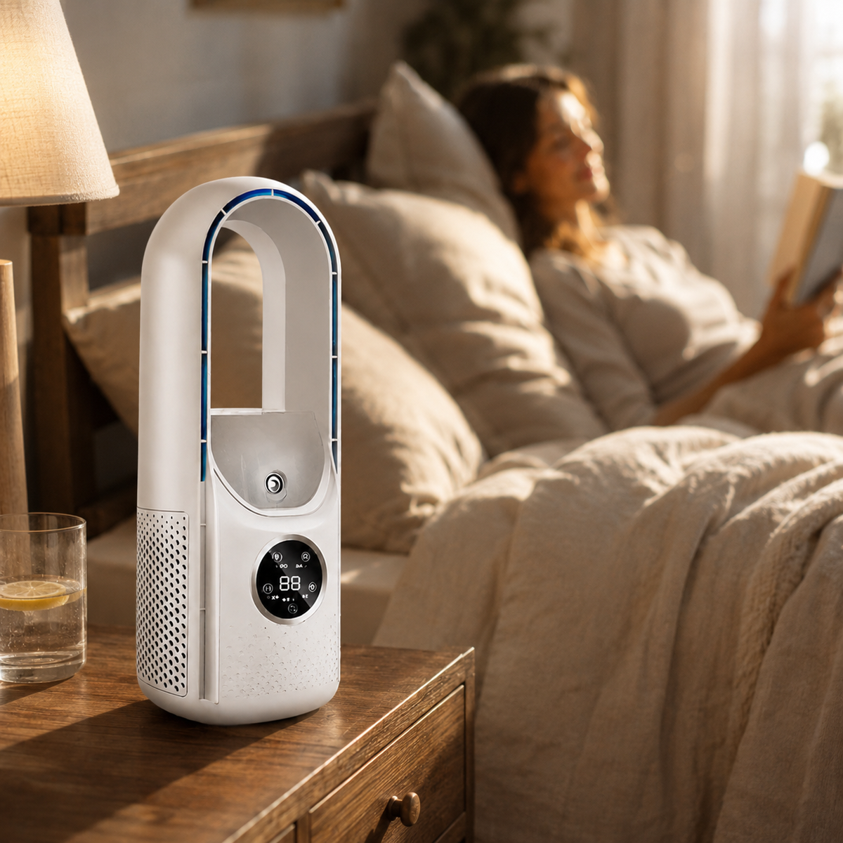 Ventilador Portátil sin Aspas Refrescante y Silencioso