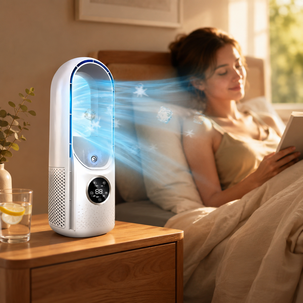 Ventilador Portátil sin Aspas Refrescante y Silencioso